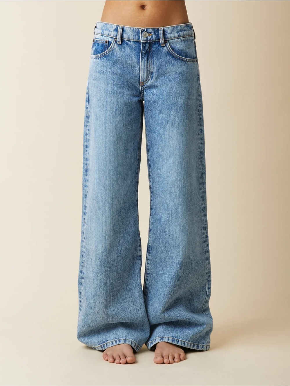 Jeanerica Kyoto Vintage 69 Low Rise Blue Wide Leg Jeans